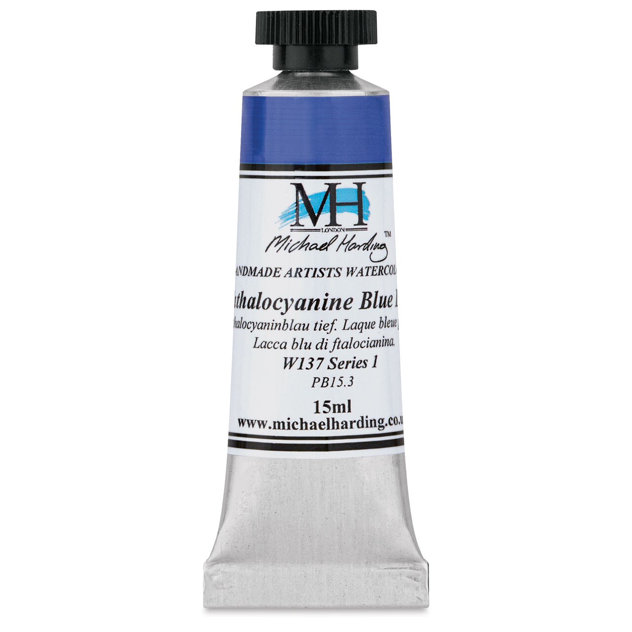 Michael Harding Artists Watercolor - Phthalocyanine Blue Lake, 15 ml
